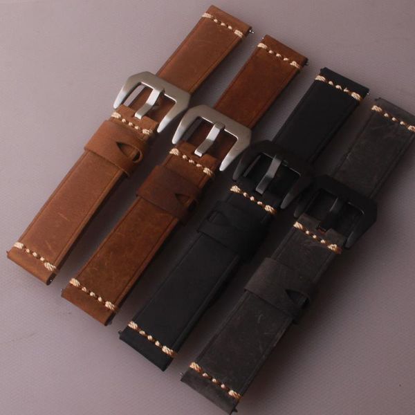 watch bands handmade accessories vintage genuine crazy horse leather 22mm 24mm watchband strap bracelet band special ring for pam, Black;brown
watch bands handmade accessories vintage genuine crazy horse leather 22mm 24mm watchband strap bracelet band special ring for pam, Black;brown
