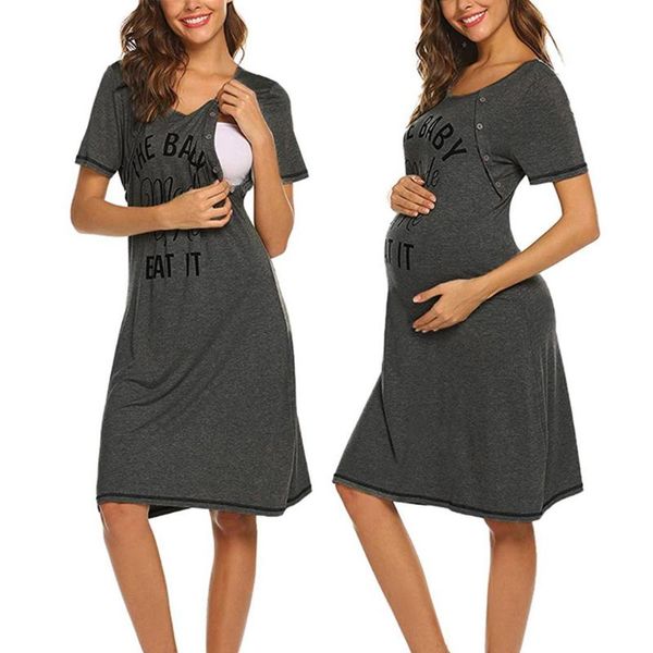maternity dresses women dress pregnant clothes women's short sleeve casual letter nursing breastfeeding summer, White
maternity dresses women dress pregnant clothes women's short sleeve casual letter nursing breastfeeding summer, White