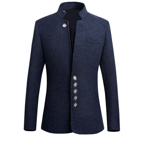 men's suits & blazers 2021 mens vintage blazer coats chinese style business dress casual stand collar jackets male slim-fit suit jacket, White;black
men's suits & blazers 2021 mens vintage blazer coats chinese style business dress casual stand collar jackets male slim-fit suit jacket, White;black