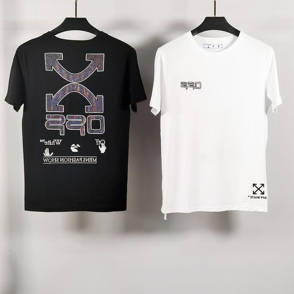 chao brand high off-white2021 spring summer new ow heavy industry ironing embroidery technology men's women's short sleeve, White;black
chao brand high off-white2021 spring summer new ow heavy industry ironing embroidery technology men's women's short sleeve, White;black