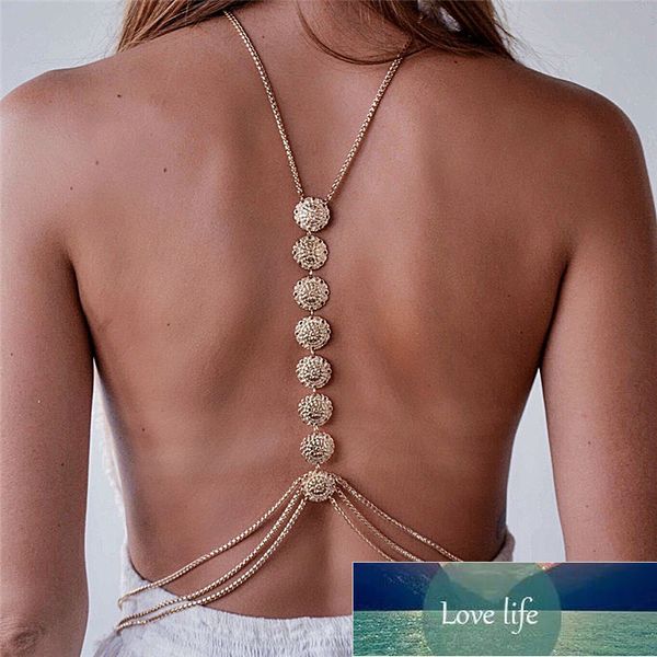 long chain vintage necklace women ethnic style beach harness slave necklace metal carved plate waist belly chain body jewelry factory price, Silver
long chain vintage necklace women ethnic style beach harness slave necklace metal carved plate waist belly chain body jewelry factory price, Silver