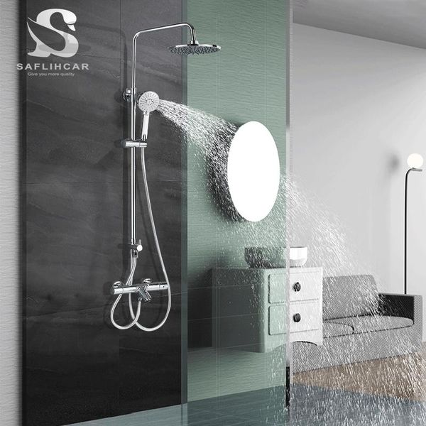chrome thermostatic bathroom shower faucet 8 inch round spray thermostatic control faucet wall-mounted bathroom
chrome thermostatic bathroom shower faucet 8 inch round spray thermostatic control faucet wall-mounted bathroom