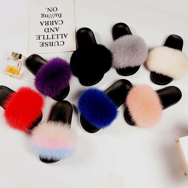 slippers women shoes summer real fur slides flat non-slip plush fluffy furry ladies flip flops, Black
slippers women shoes summer real fur slides flat non-slip plush fluffy furry ladies flip flops, Black