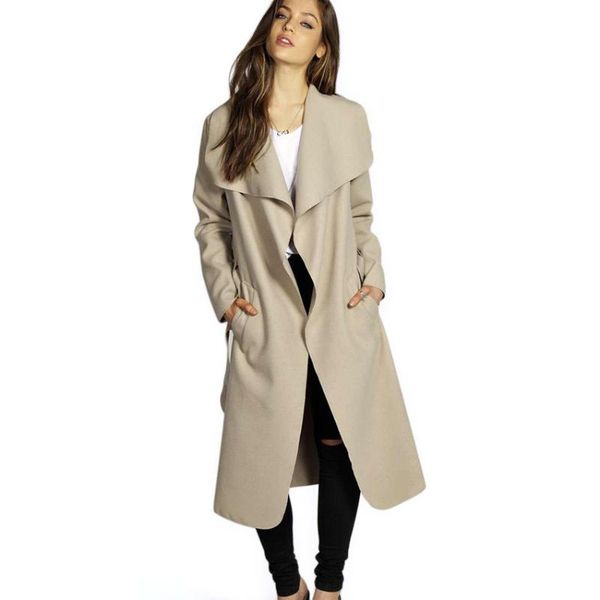 women's wool & blends kenancy 2021 winter coat women wide lapel belt pocket blend oversize long red trench outwear, Black
women's wool & blends kenancy 2021 winter coat women wide lapel belt pocket blend oversize long red trench outwear, Black