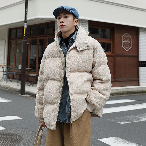 2021 New Winter Lamb Fur Men's Warm Fashion Retro Short Coat Men Parka Streetwear Loose Korean Cotton Thick Jacket Mens Clothes 9rjn, Black
2021 New Winter Lamb Fur Men's Warm Fashion Retro Short Coat Men Parka Streetwear Loose Korean Cotton Thick Jacket Mens Clothes 9rjn, Black