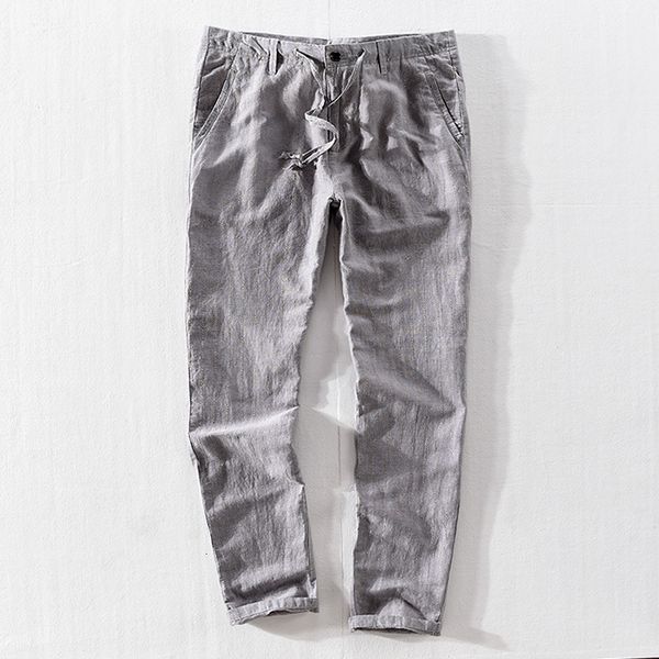 2021 new brand italy style long men linen gray striped trousers mens leisure loose elastic waist pants male 40 pantalones hjeo, Black
2021 new brand italy style long men linen gray striped trousers mens leisure loose elastic waist pants male 40 pantalones hjeo, Black