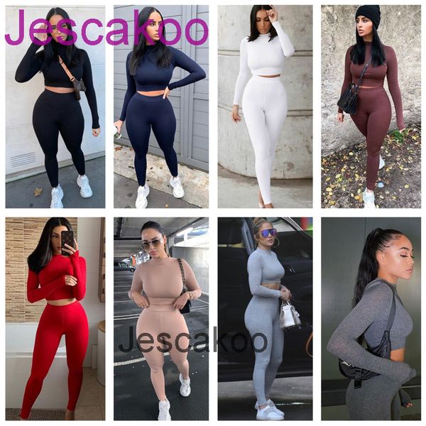2021 designer women tracksuit long sleeve t shirt pants 2 piece set tights leggings sportswear brand suits pink brown women clothes, White
2021 designer women tracksuit long sleeve t shirt pants 2 piece set tights leggings sportswear brand suits pink brown women clothes, White