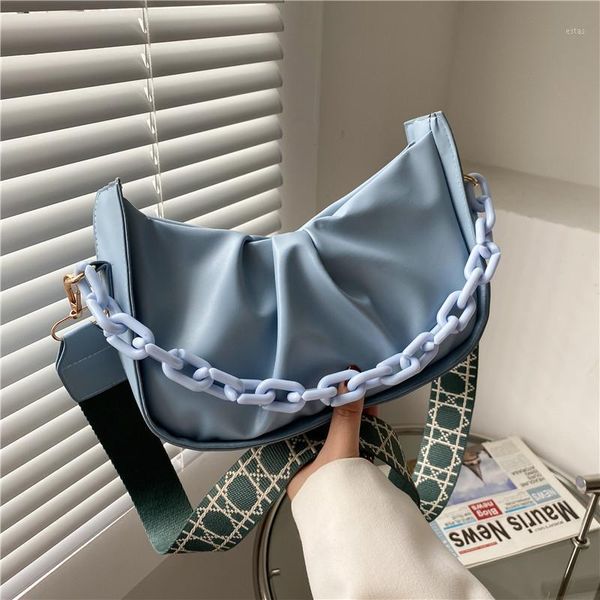 evening bags pleated wide shoulder strap small bag 2021 retro fashion solid color chain messenger simple foreign style armpit1
evening bags pleated wide shoulder strap small bag 2021 retro fashion solid color chain messenger simple foreign style armpit1
