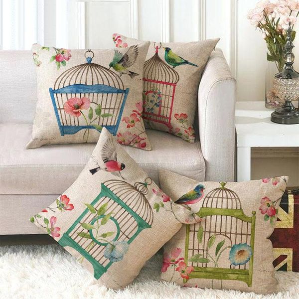 one side print cushion cover linen birdcagethrow pillow cases for home sofa seat cute vintage decoration 45x45cm customs made
one side print cushion cover linen birdcagethrow pillow cases for home sofa seat cute vintage decoration 45x45cm customs made