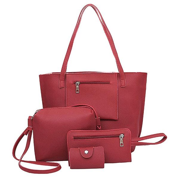 evening bags selling 4 pcs/set simple fashion women messenger pu leather tote handbag ladies large capacity casual shoulder bag
evening bags selling 4 pcs/set simple fashion women messenger pu leather tote handbag ladies large capacity casual shoulder bag
