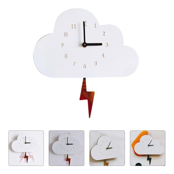 wall clocks 1pc lovely cloud swing flash clock household hanging decoration (white)
wall clocks 1pc lovely cloud swing flash clock household hanging decoration (white)