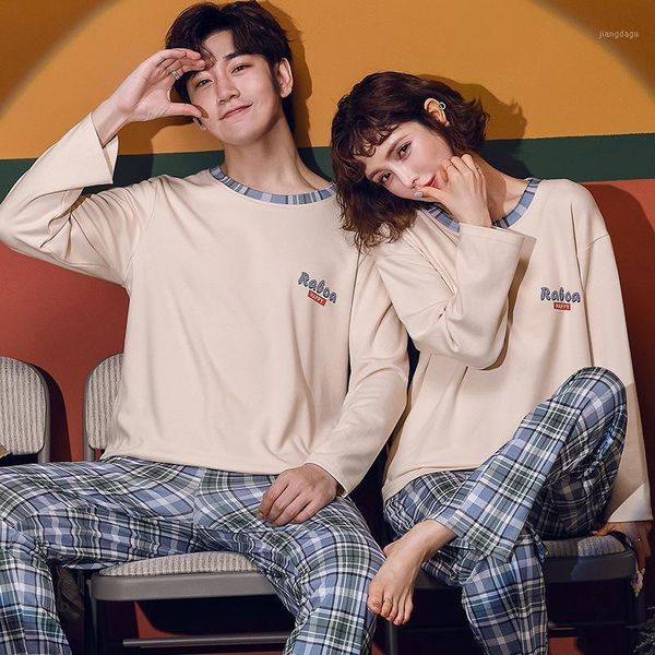men's sleepwear men pyjamas suit autumn plaid pants couple pajamas long sleeve beige pijama for male clothing cotton casual, Black;brown
men's sleepwear men pyjamas suit autumn plaid pants couple pajamas long sleeve beige pijama for male clothing cotton casual, Black;brown