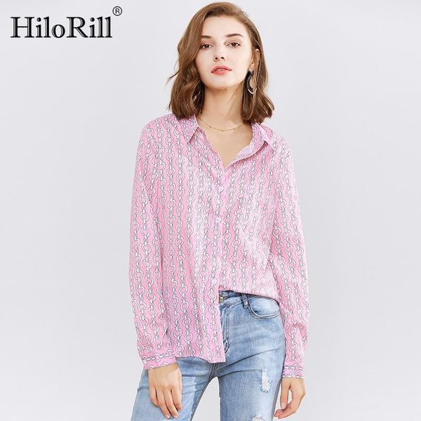 women's blouses & shirts hilorill women blouse 2021 chain print shirt casual long sleeve turn down collar ladies tunic plus size blusas, White
women's blouses & shirts hilorill women blouse 2021 chain print shirt casual long sleeve turn down collar ladies tunic plus size blusas, White