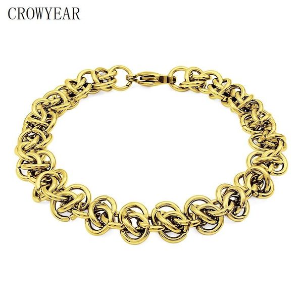 link, chain stainless steel fashion link thick 316l o shape tie bracelet for women men gifts, Black
link, chain stainless steel fashion link thick 316l o shape tie bracelet for women men gifts, Black