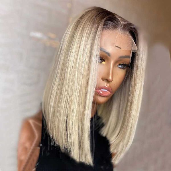 synthetic wigs ombre 613 short bob 13*6 lace front wig for women with babyhair preplucked glueless heat resistant straight deep part, Black
synthetic wigs ombre 613 short bob 13*6 lace front wig for women with babyhair preplucked glueless heat resistant straight deep part, Black