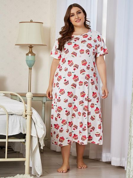 plus size dresses ladies large loose casual dress summer home wear long pajamas for women short sleeve floral print vestidos 2021, Black
plus size dresses ladies large loose casual dress summer home wear long pajamas for women short sleeve floral print vestidos 2021, Black