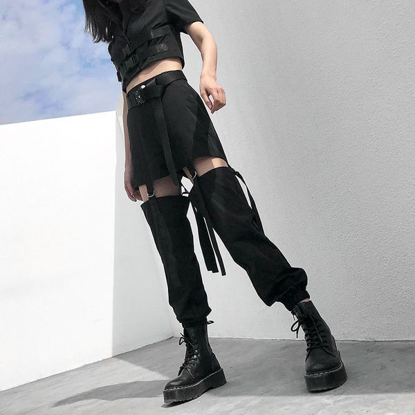 pants trousers overalls women's 2021 loose bf trendy legged cool ribbon hollow two wear casual, Black;white
pants trousers overalls women's 2021 loose bf trendy legged cool ribbon hollow two wear casual, Black;white