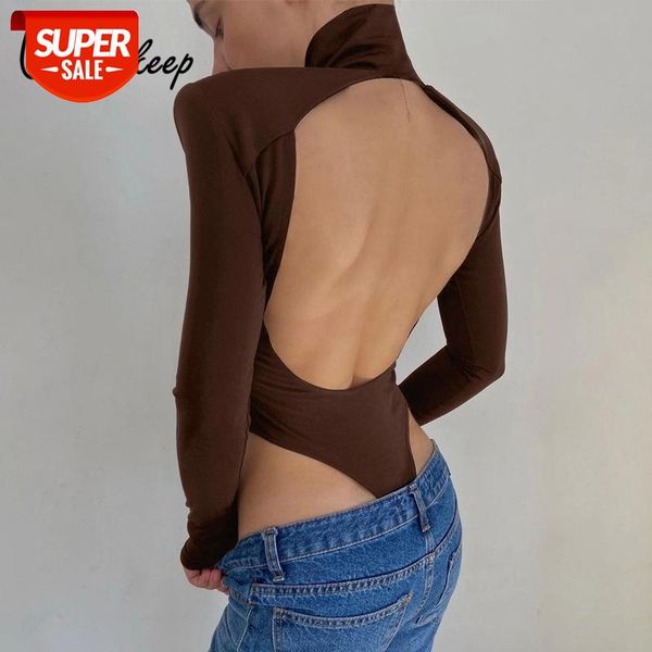 weekeep backless turtleneck bodysuits women's autumn long sleeve streetwear club party basic rompers one piece outfits #od8y, White
weekeep backless turtleneck bodysuits women's autumn long sleeve streetwear club party basic rompers one piece outfits #od8y, White