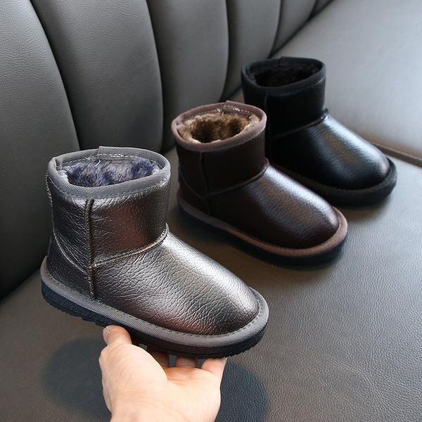 boots 2021 children cotton-padded shoes boy snow winter flocking thickening girls' cotton, Black;grey 
boots 2021 children cotton-padded shoes boy snow winter flocking thickening girls' cotton, Black;grey