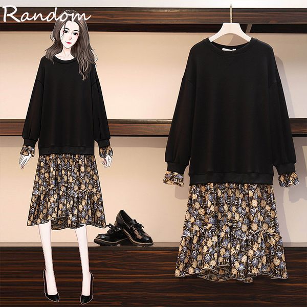 feminine 2021 autumn oversized floral cuts sweatershirt long sleeves the neck most dressed in large cloth yano, Black;gray
feminine 2021 autumn oversized floral cuts sweatershirt long sleeves the neck most dressed in large cloth yano, Black;gray
