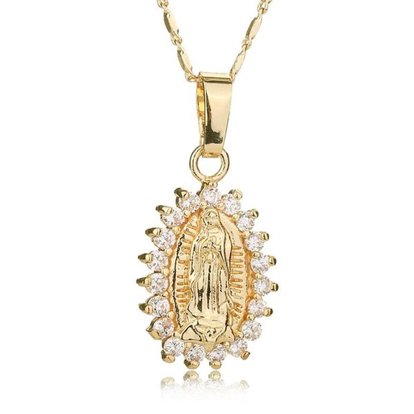 pendant necklaces virgin mary necklace gold color bijoux imitation crystal statement women fashion catholic jewelry, Silver
pendant necklaces virgin mary necklace gold color bijoux imitation crystal statement women fashion catholic jewelry, Silver