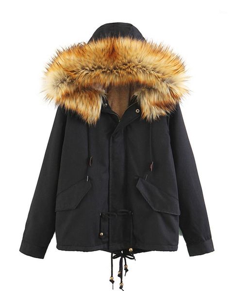 women's down & parkas nice women fake fur collar warm winter cotton coat casual black hooded thicken jacket outwear female
women's down & parkas nice women fake fur collar warm winter cotton coat casual black hooded thicken jacket outwear female