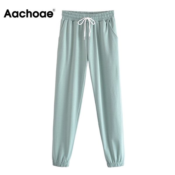 aachoae lady solid elastic waist pants casual joggers loose long length pants female drawstring home wear trousers pantalon 210721, Black;white
aachoae lady solid elastic waist pants casual joggers loose long length pants female drawstring home wear trousers pantalon 210721, Black;white
