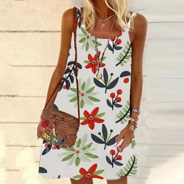 women's blouses & shirts casual shirt floral print sleeveless loose vest tee blouse o-neck plus size women clothing mini dress blusas, White
women's blouses & shirts casual shirt floral print sleeveless loose vest tee blouse o-neck plus size women clothing mini dress blusas, White