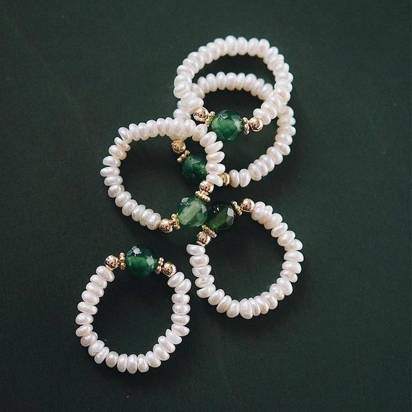 wedding rings ins style elegant crystal freshwater pearl for women boho natural stone ring elastic adjustable jewelry party gift, Slivery;golden
wedding rings ins style elegant crystal freshwater pearl for women boho natural stone ring elastic adjustable jewelry party gift, Slivery;golden