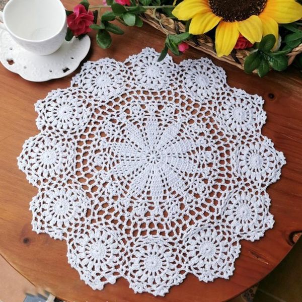 mats & pads round cotton handmade crochet lace table mat flower runner 35cm for cups drinks cafe decoration
mats & pads round cotton handmade crochet lace table mat flower runner 35cm for cups drinks cafe decoration