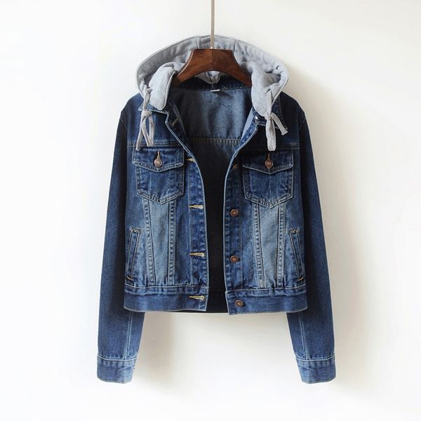 spring autumn removable hooded denim women basic coat plus size 5xl slim long sleeve jeans jacket female short outerwear 9o0r, Black;brown
spring autumn removable hooded denim women basic coat plus size 5xl slim long sleeve jeans jacket female short outerwear 9o0r, Black;brown