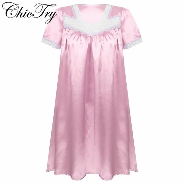 women's sleepwear women nightgowns satin short sleeves v-neck lace floral splice pleated nightdress silky lounge nightwear, Black;red
women's sleepwear women nightgowns satin short sleeves v-neck lace floral splice pleated nightdress silky lounge nightwear, Black;red