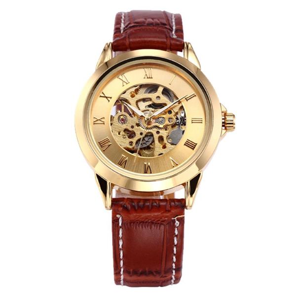 wristwatches shenhua mens watches golden skeleton mechanical male clock automatic wristwatch leather strap montre homme, Slivery;brown
wristwatches shenhua mens watches golden skeleton mechanical male clock automatic wristwatch leather strap montre homme, Slivery;brown