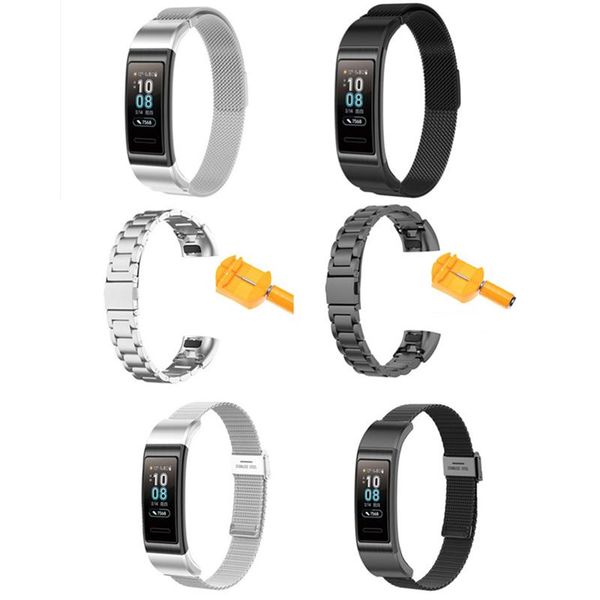 watch bands replaceable steel wrist strap for hua wei 3/3pro/4pro band metal smart bracelet milan magnetic clasp, Black;brown
watch bands replaceable steel wrist strap for hua wei 3/3pro/4pro band metal smart bracelet milan magnetic clasp, Black;brown