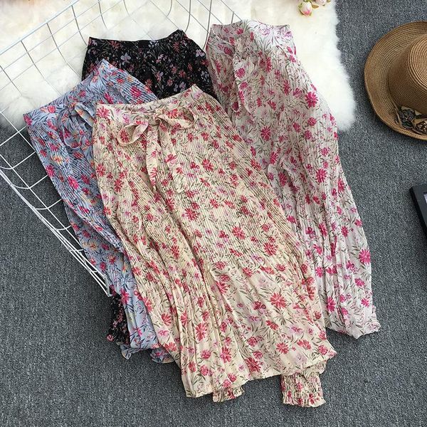 women's blouses & shirts 2021 fashion floral stand up collar retro shirt female bow loose folds lantern sleeves thin bottoming blouse, White 
women's blouses & shirts 2021 fashion floral stand up collar retro shirt female bow loose folds lantern sleeves thin bottoming blouse, White