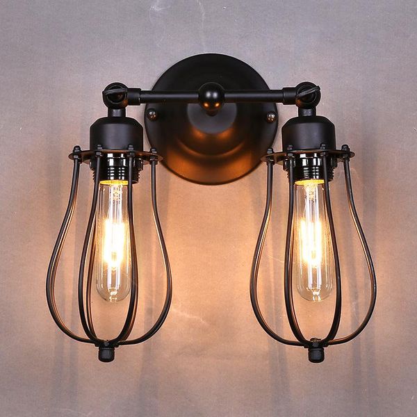 american industrial vintage creative retro iron wall lamp loft style simple cage bathroom aisle decoration light ing
american industrial vintage creative retro iron wall lamp loft style simple cage bathroom aisle decoration light ing
