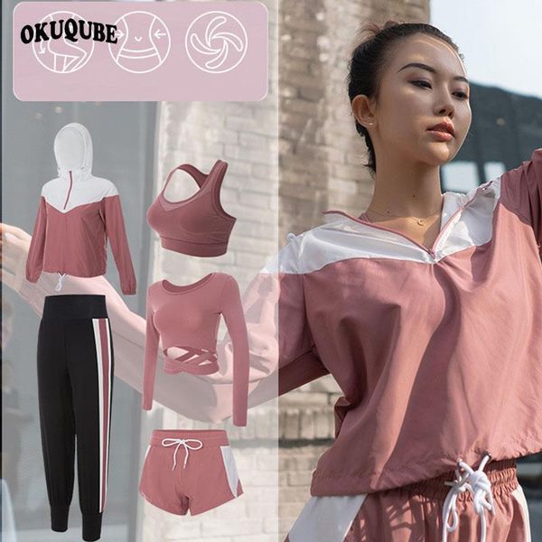 yoga outfits women set hooded workout clothes breathable sports suit jogging running training gym black pink sportswear woman xl1, White;red
yoga outfits women set hooded workout clothes breathable sports suit jogging running training gym black pink sportswear woman xl1, White;red