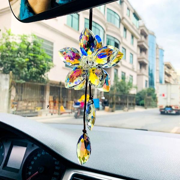 car pendant creative car colorful crystal pendant five-leaf flower interior mirror ornament valentine's day gift
car pendant creative car colorful crystal pendant five-leaf flower interior mirror ornament valentine's day gift