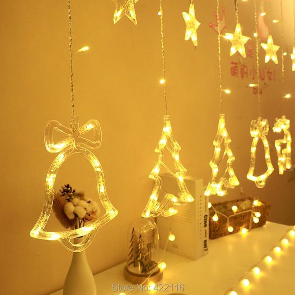 strings christmas tree bells elk led icicle curtain lights garlands year string fairy light festival holiday wedding room
strings christmas tree bells elk led icicle curtain lights garlands year string fairy light festival holiday wedding room