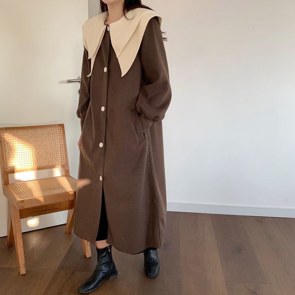 2021 new autumn vintage women's winter full-length lapel collar lets loose high street skinny long wool coat 78pv, Black
2021 new autumn vintage women's winter full-length lapel collar lets loose high street skinny long wool coat 78pv, Black