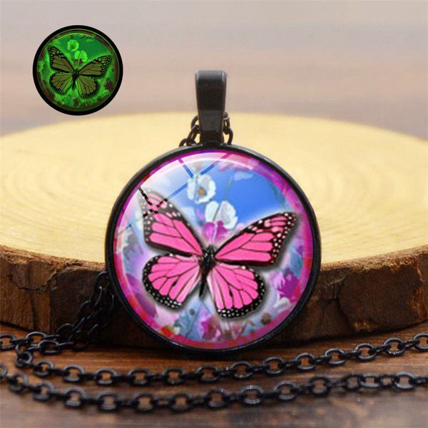 glow in the dark necklaces fashion beautiful butterfly glass luminous pendant necklace for women jewelry, Silver
glow in the dark necklaces fashion beautiful butterfly glass luminous pendant necklace for women jewelry, Silver