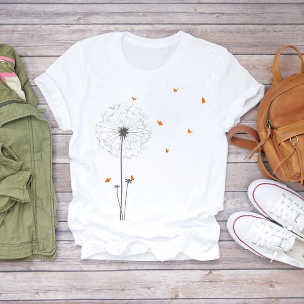 dandelion butterfly fashion 90s trend womens t shirt print graphic female tee, White
dandelion butterfly fashion 90s trend womens t shirt print graphic female tee, White