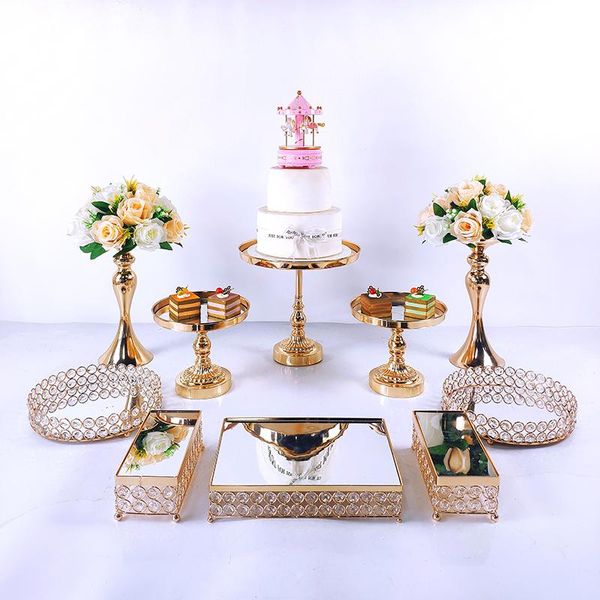 other bakeware 6-10pcs crystal cake stand set metal mirror cupcake decorations dessert pedestal wedding party display tray
other bakeware 6-10pcs crystal cake stand set metal mirror cupcake decorations dessert pedestal wedding party display tray