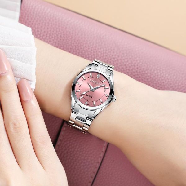 wristwatches elegant quartz watch bracelet ladies fashion wristwatch with solid steel band luminous pointer 3atm waterproof watches for wome, Slivery;brown
wristwatches elegant quartz watch bracelet ladies fashion wristwatch with solid steel band luminous pointer 3atm waterproof watches for wome, Slivery;brown