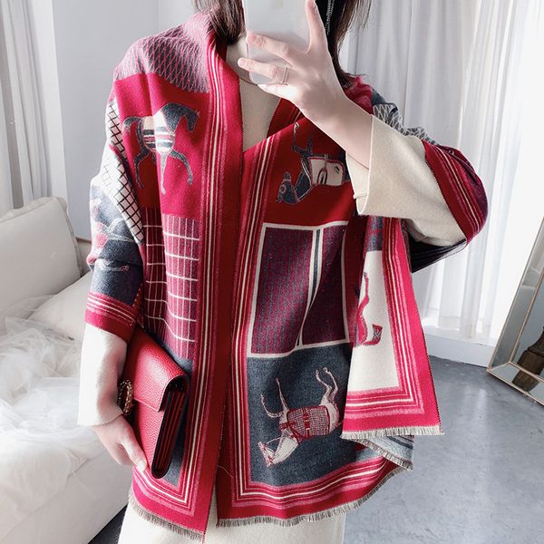 2021 cashmere scarf women winter warm shawls and wraps design horse print bufanda thick blanket scarves, Blue;gray
2021 cashmere scarf women winter warm shawls and wraps design horse print bufanda thick blanket scarves, Blue;gray