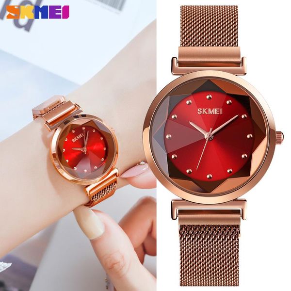 wristwatches skmei women's watches fashion quartz stainless steel strap female clock waterproof wristwatch relogio masculino, Slivery;brown
wristwatches skmei women's watches fashion quartz stainless steel strap female clock waterproof wristwatch relogio masculino, Slivery;brown