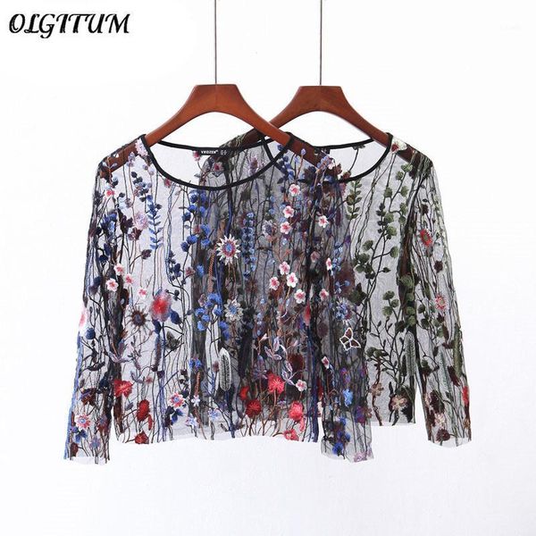 fashion female casual transparent long sleeve net yarn shirts ladies floral embroidery mesh blouse women's blouses &, White
fashion female casual transparent long sleeve net yarn shirts ladies floral embroidery mesh blouse women's blouses &, White