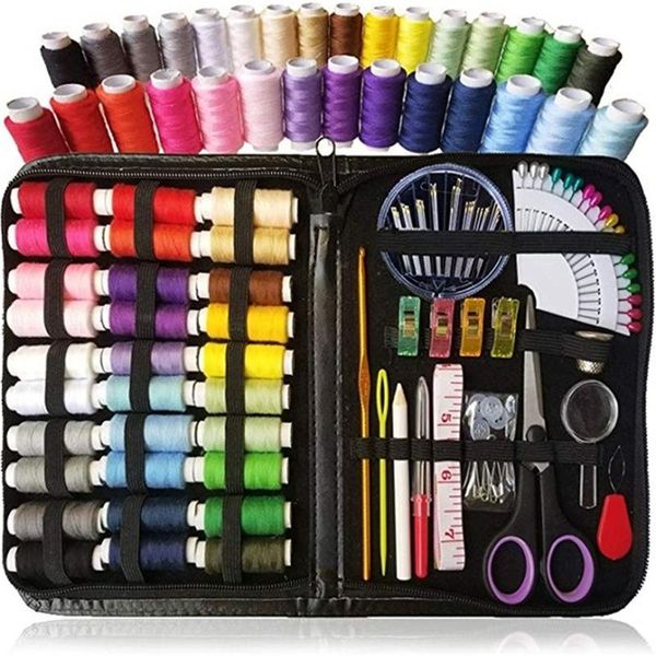 100pcs/set portable sewing box kitting needles kits tools quilting thread stitching embroidery craft sewing home travel organize, Black
100pcs/set portable sewing box kitting needles kits tools quilting thread stitching embroidery craft sewing home travel organize, Black