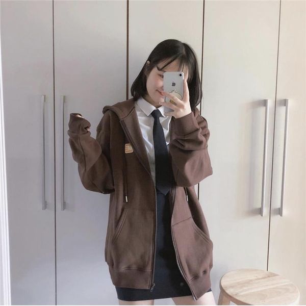 women's hoodies & sweatshirts women plus fleece autumn streetwear zip-up oversize sweatshirt jacket trendy solid pocket hooded collar, Black
women's hoodies & sweatshirts women plus fleece autumn streetwear zip-up oversize sweatshirt jacket trendy solid pocket hooded collar, Black
