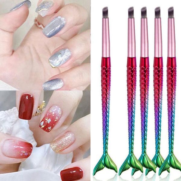 nail brushes mermaid gradient pen art brush rench half moon smile flat manicure drawing painting tips uv gel extension tool, Yellow
nail brushes mermaid gradient pen art brush rench half moon smile flat manicure drawing painting tips uv gel extension tool, Yellow
